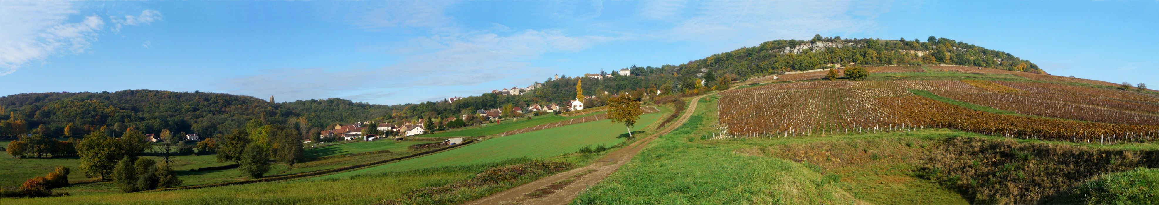 Culles les roches - Photo panoramique automne
