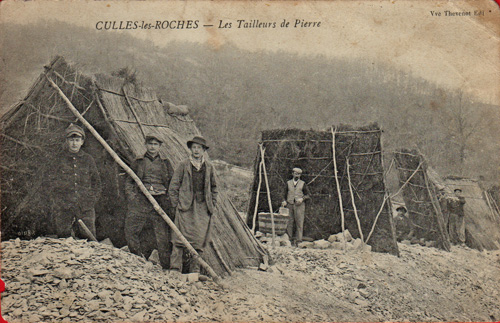 Carrires de Culles les Roches. Tailleurs de pierre